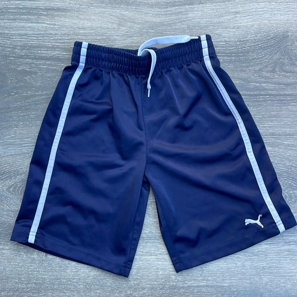 Puma Athletic Shorts, navy blue